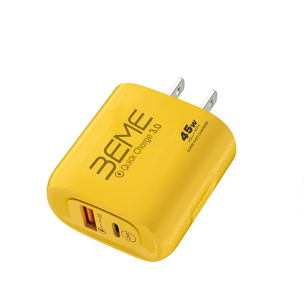 BEME Transformer Charger 45W With Transformer Cable (Yellow)